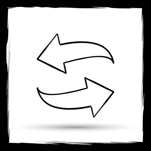 Swap pictogram — Stockfoto