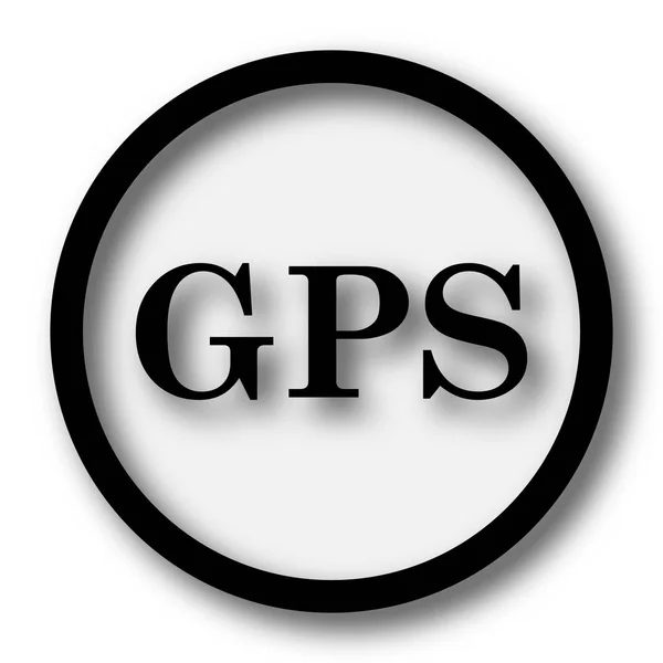 Gps 白色背景上的互联网按钮 — 图库照片