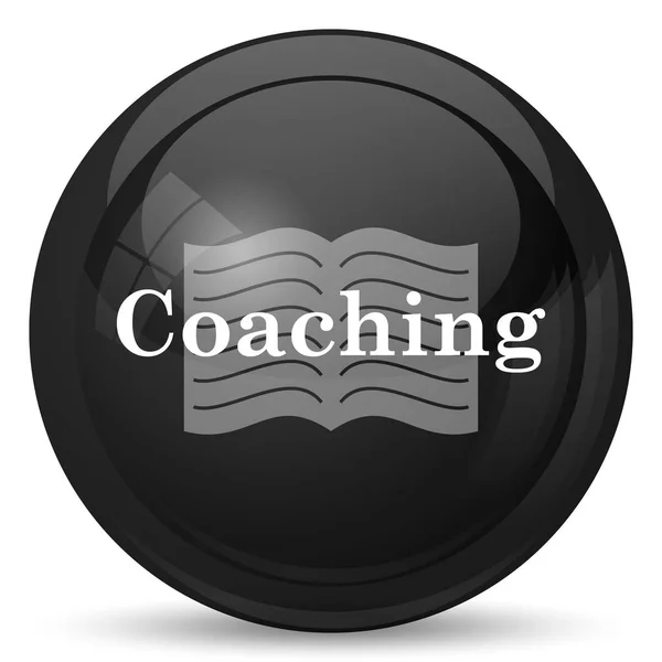 Coaching Pictogram Internet Knop Witte Achtergrond — Stockfoto