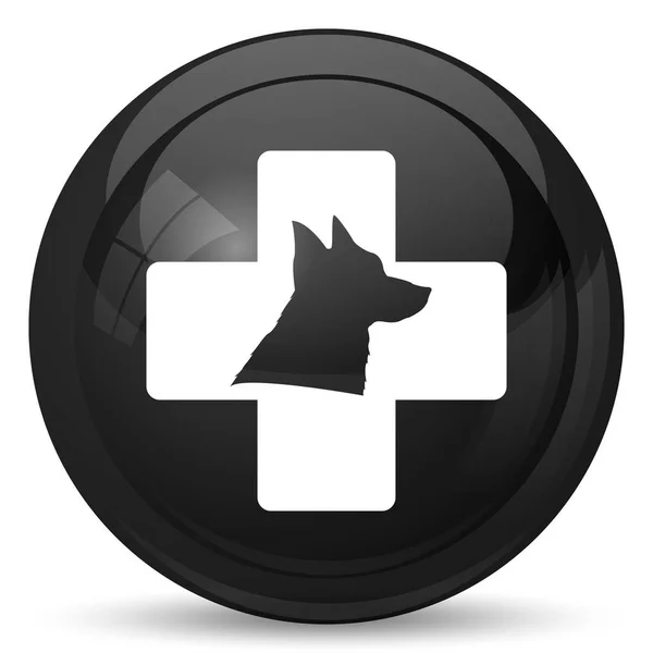 Veterinary Icon Internet Button White Background — Stock Photo, Image