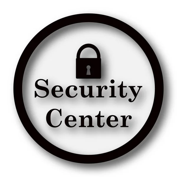 Security Center Icon Internet Button White Background — Stock Photo, Image