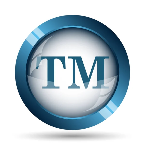 Trade Mark Icon Internet Button White Background — Stock Photo, Image