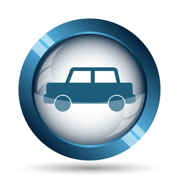 Car Icon Internet Button White Background — Stock Photo, Image