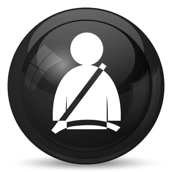 Safety Belt Icon Internet Button White Background — Stock Photo, Image