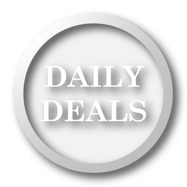 Daily Deals Icon Internet Button White Background — Stock Photo, Image