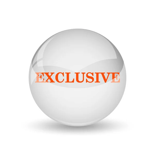 Icône Exclusive Bouton Internet Sur Fond Blanc — Photo