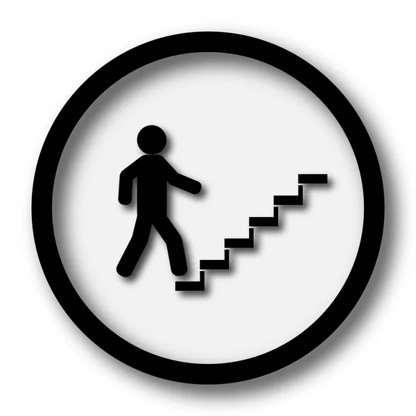 İşadamı merdivenlerde - başarı simgesi — Stok fotoğraf