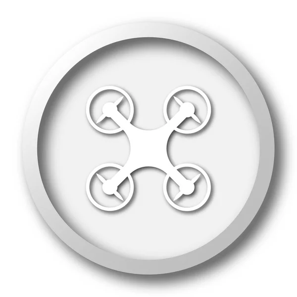 Drone icon. Internet button on white background