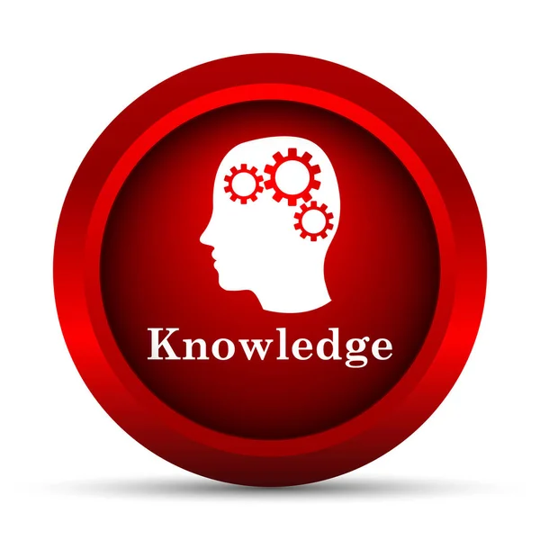 Knowledge Icon Internet Button White Background — Stock Photo, Image