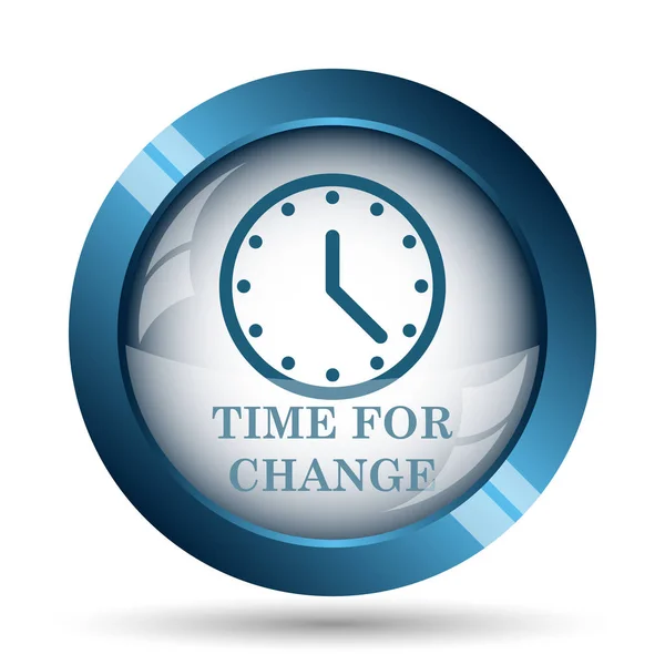 Time Change Icon Internet Button White Background — Stock Photo, Image