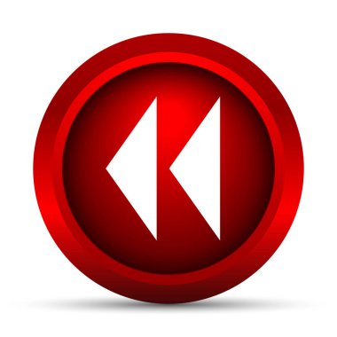 Geri sarma simgesi. Beyaz arka plan üzerinde Internet düğmesi