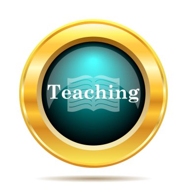 Öğretim simgesi. Beyaz arka plan üzerinde Internet düğmesi