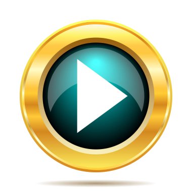 Oyun işareti simgesi. Beyaz arka plan üzerinde Internet düğmesi