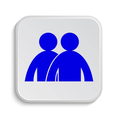 Forum simgesi. Beyaz arka plan üzerinde Internet düğmesi