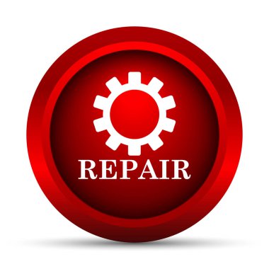 Onarım simgesi. Beyaz arka plan üzerinde Internet düğmesi