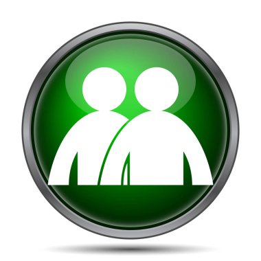 Forum simgesi. Beyaz arka plan üzerinde Internet düğmesi