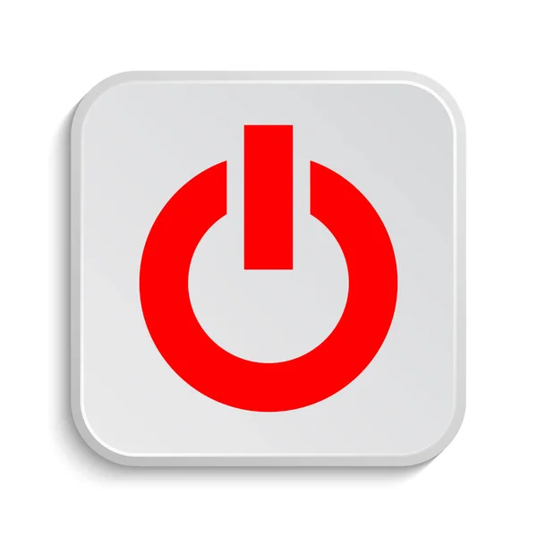 Power Button Icon Internet Button White Background — Stock Photo, Image