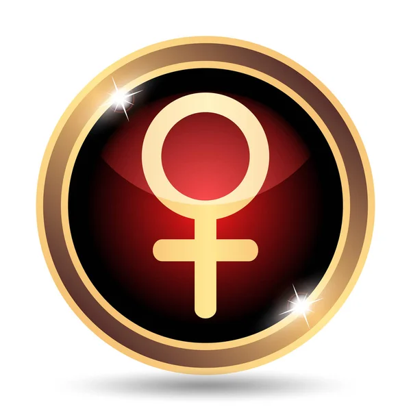 Icono de signo femenino — Foto de Stock