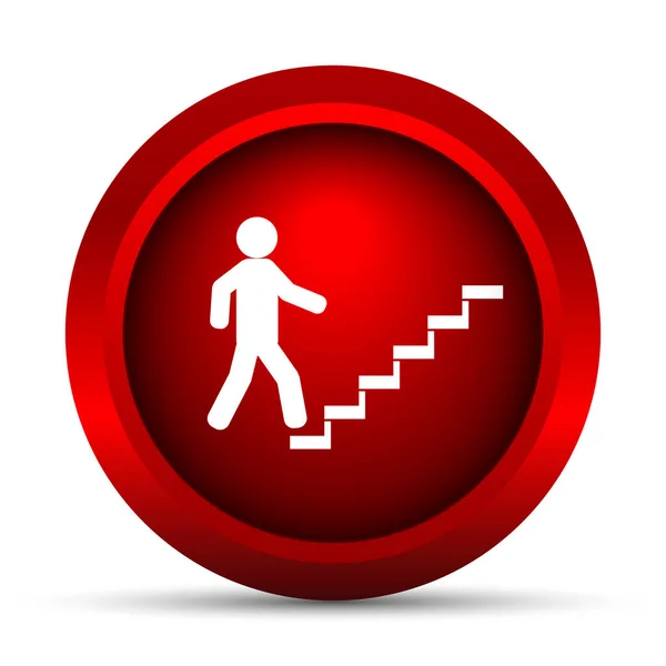 Empresário em escadas - ícone de sucesso — Fotografia de Stock
