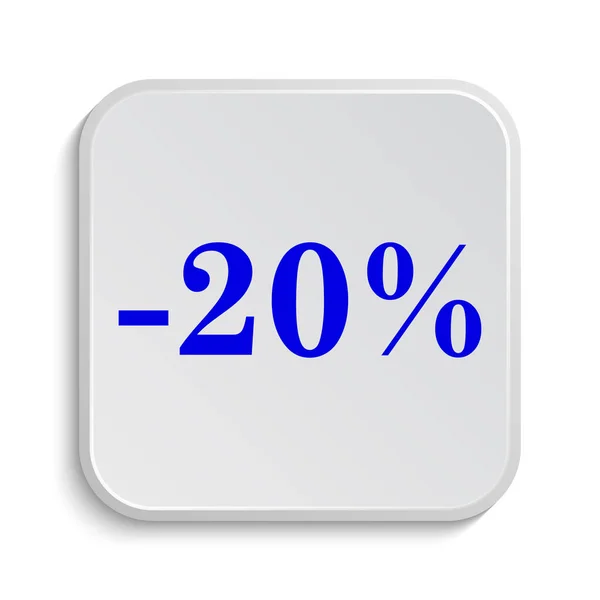 20 percentenkorting pictogram — Stockfoto