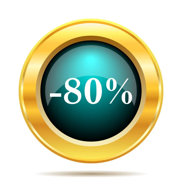 80 percent discount icon — Stock Photo, Image