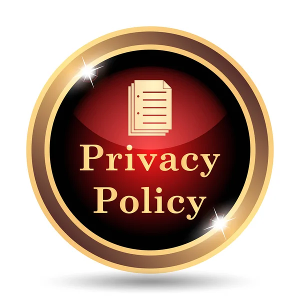 Política de Privacidade Ícone — Fotografia de Stock