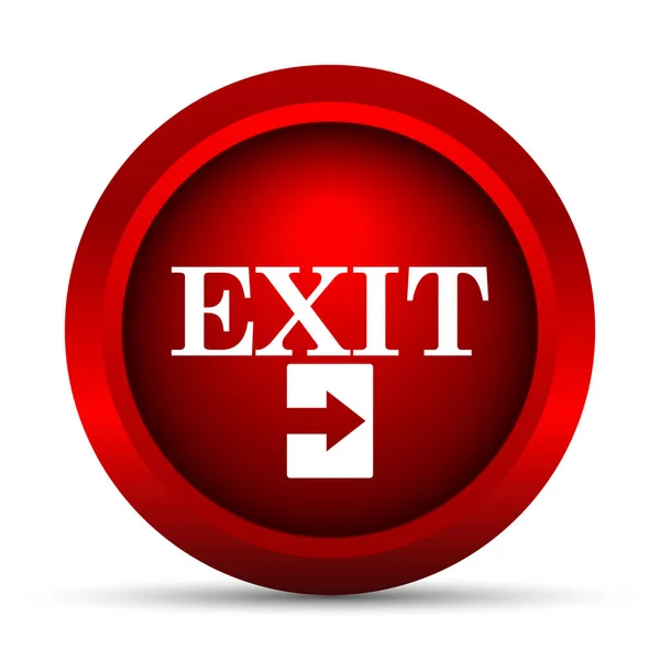 Exit Icon Internet Button White Background — Stock Photo, Image