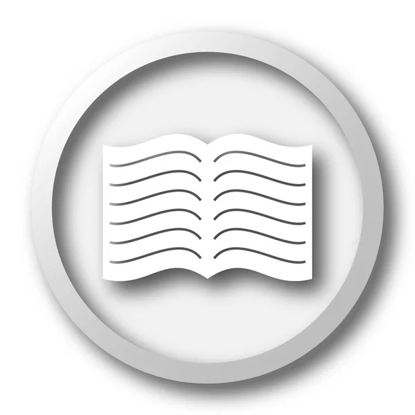 Book Icon Internet Button White Background — Stock Photo, Image