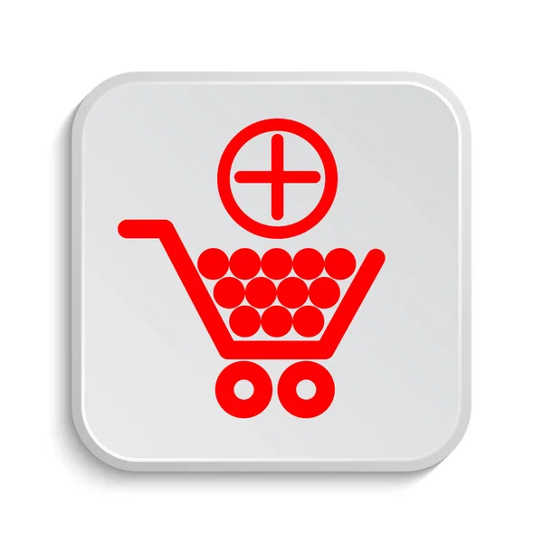 Bevásárló kosár ikon hozzáadása — Stock Fotó
