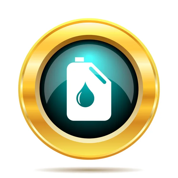 Oil Can Icon Internet Button White Background — Stock Photo, Image