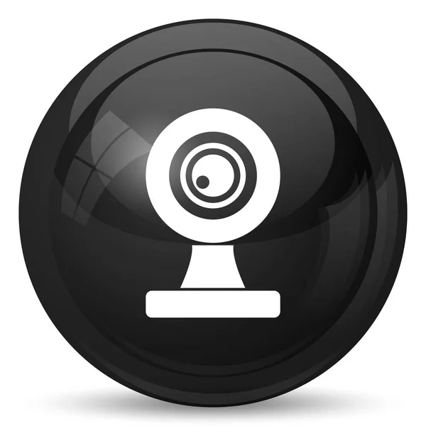 Icône Webcam Bouton Internet Sur Fond Blanc — Photo