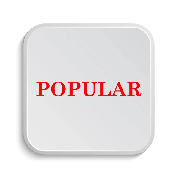 Populär Ikon Internet Knappen Vit Bakgrund — Stockfoto