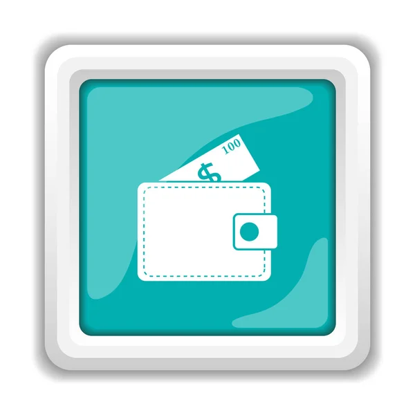 Peněženka ikona — Stock fotografie