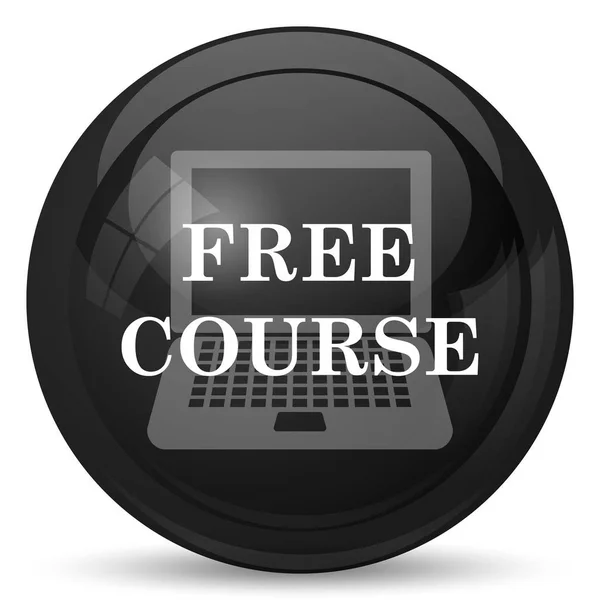 Ücretsiz Ders Simgesi Beyaz Arka Plan Üzerinde Internet Düğmesi — Stok fotoğraf