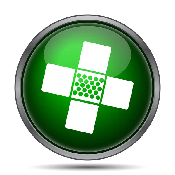 Medical Patch Icon Internet Button White Background — Stock Photo, Image