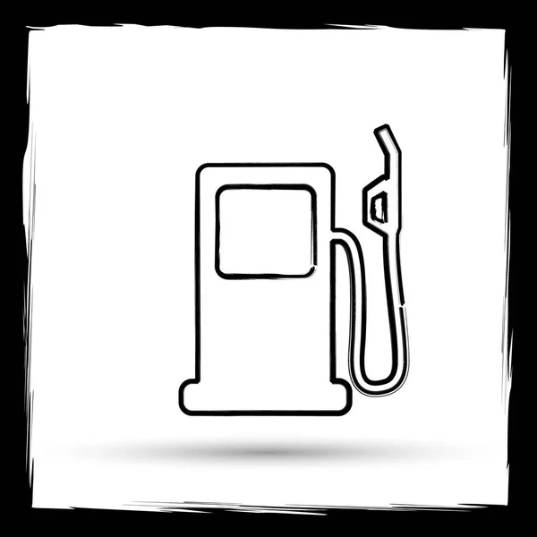 Gaspumpsikon — Stockfoto