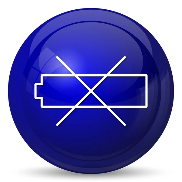 Lege batterijpictogram — Stockfoto