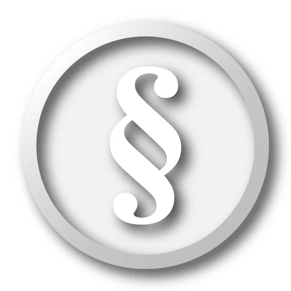 Paragraph Icon Internet Button White Background — Stock Photo, Image