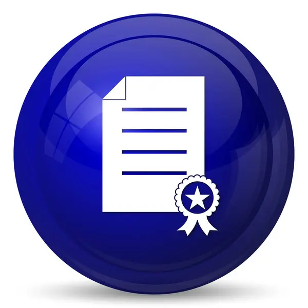 Certificate icon — Stock Photo, Image