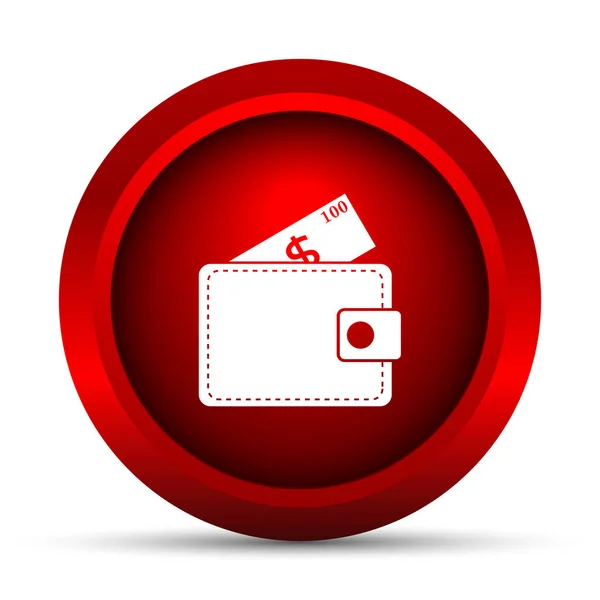 Peněženka ikona — Stock fotografie