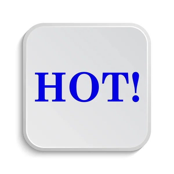 Hot Icon Internet Button White Background — Stock Photo, Image