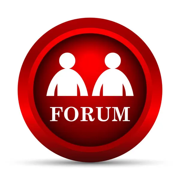 Forum Icon Internet Button White Background — Stock Photo, Image