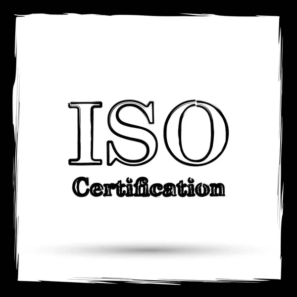 Iso icono de certificación —  Fotos de Stock