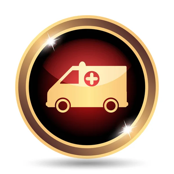 Ambulance Icon Internet Button White Background — Stock Photo, Image