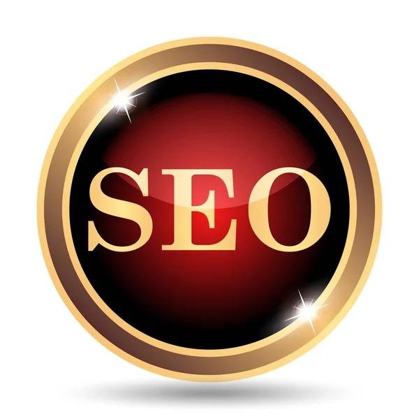 Icona Seo Pulsante Internet Sfondo Bianco — Foto Stock