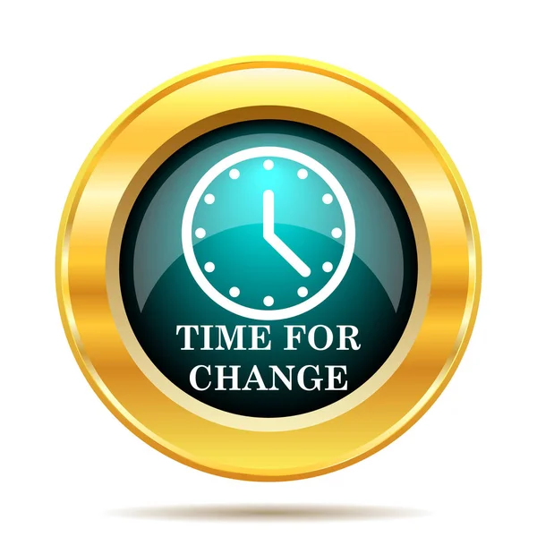 Time Change Icon Internet Button White Background — Stock Photo, Image