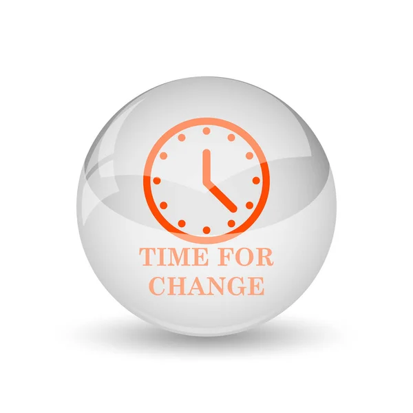 Time Change Icon Internet Button White Background — Stock Photo, Image