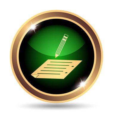 Simgesi abone. Beyaz arka plan üzerinde Internet düğmesi