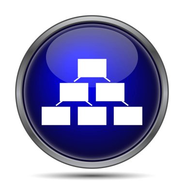 Kuruluş şeması simgesi. Beyaz arka plan üzerinde Internet düğmesi