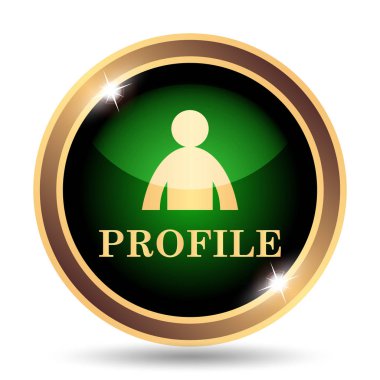 Profil simgesi. Beyaz arka plan üzerinde Internet düğmesi